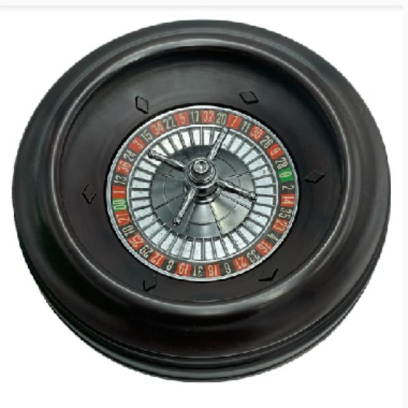 Vintage Premium Poker Roulette Wheel Casino Game Table Play